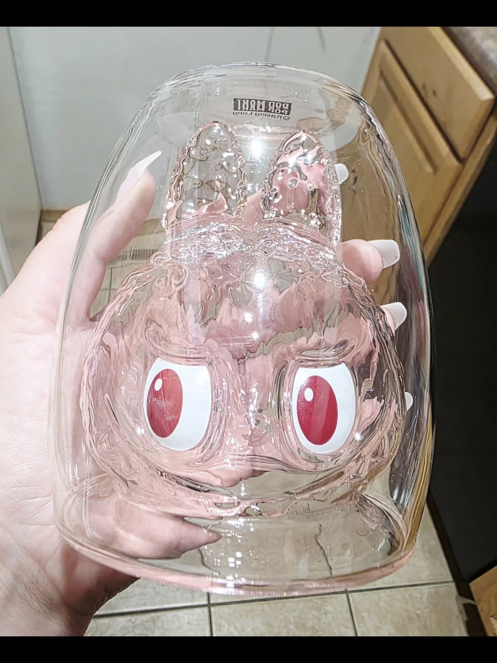 POP MART THE MONSTERS-CHEERS! Pink Clear Bunny Cup (ROMANCE) Collectible Box